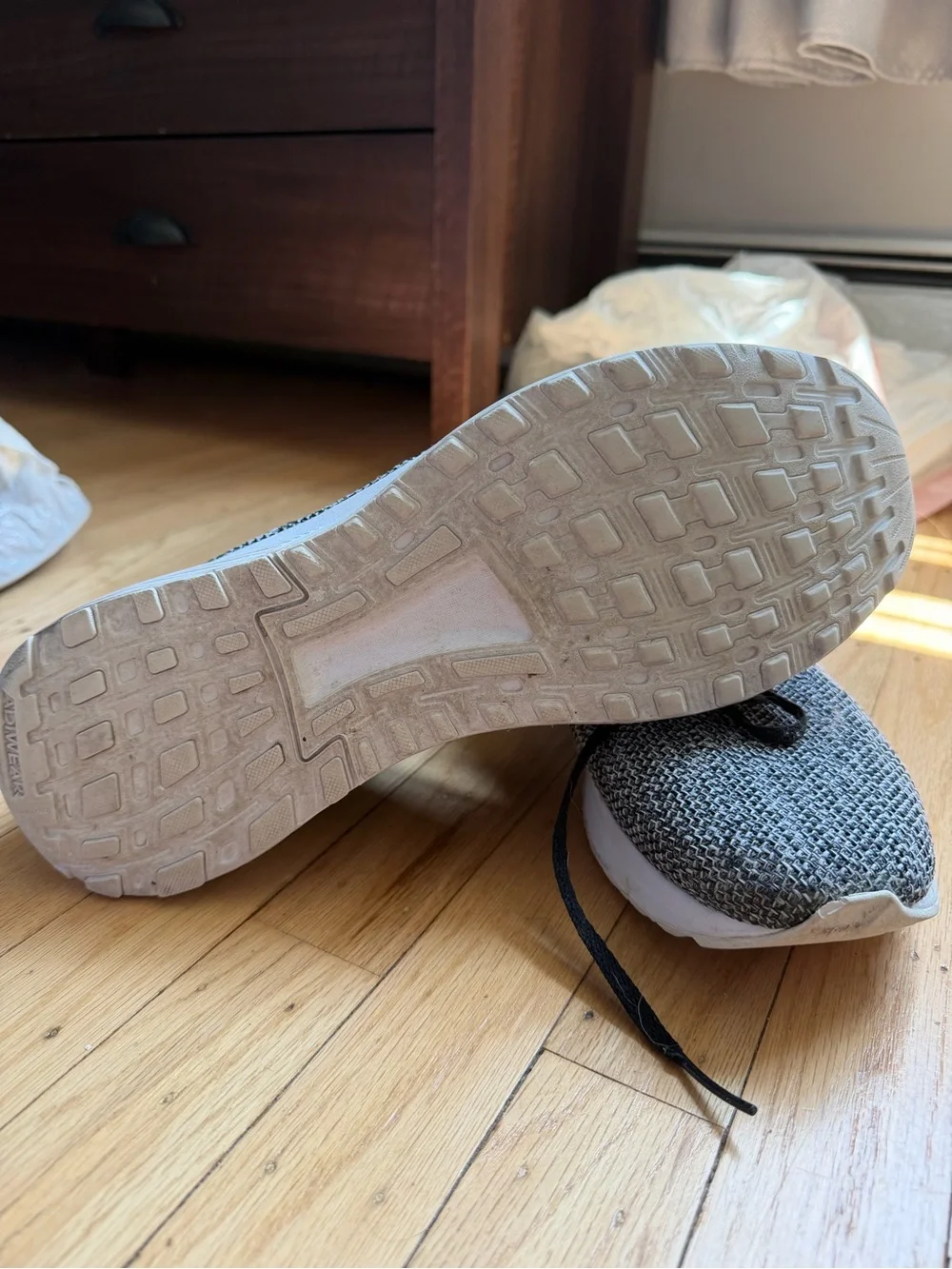 adidas Men’s Black and Gray Knit Sneakers